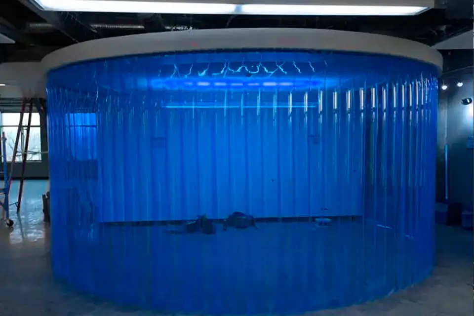 Штора ПВХ стандартная 200, цветная, гладкая