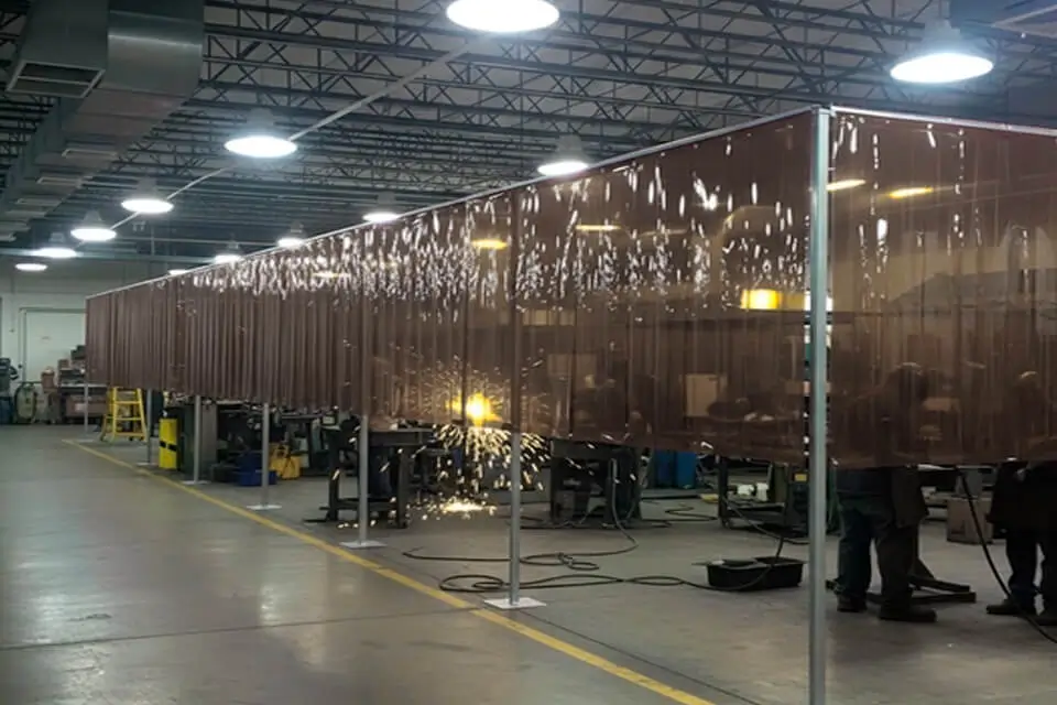 Завеса ПВХ для сварки 300, бронзовая, гладкая