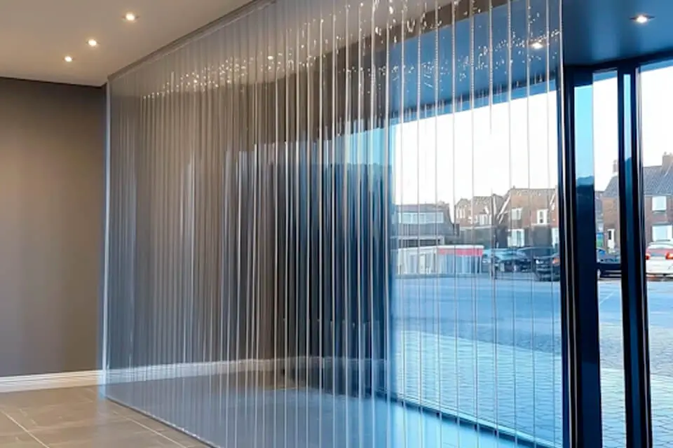 Штора ПВХ стандартная 200, прозрачная, гладкая