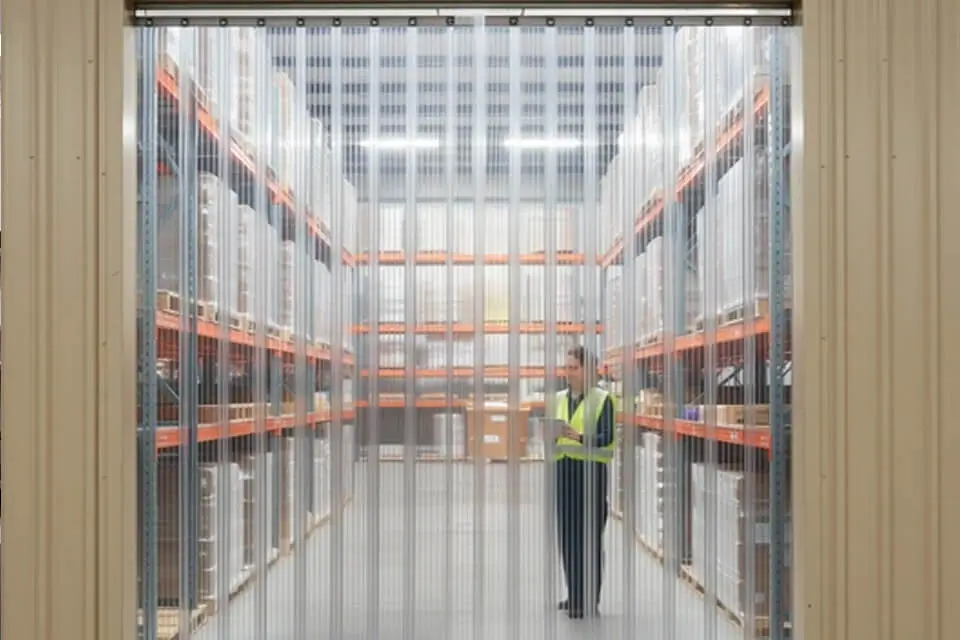 Штора ПВХ 3×300 мм полупрозрачная рифленая