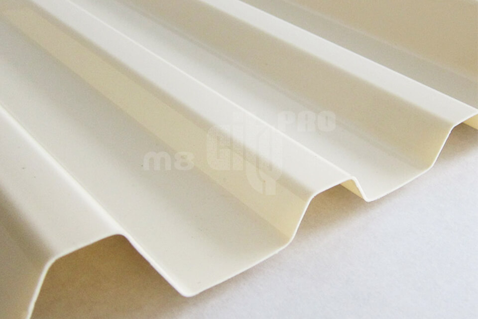 Профилированный ПВХ (шифер) Ондекс HR Euro 92 слоновая кость