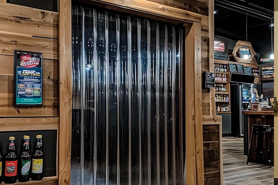 Штора ПВХ стандартная 200, полупрозрачная, гладкая