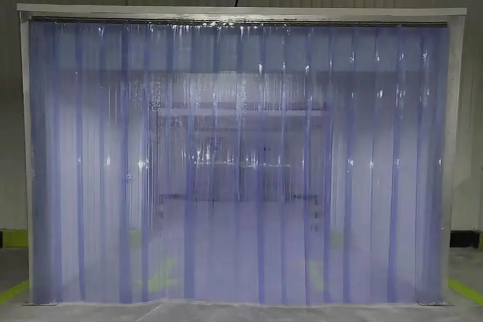 Штора ПВХ 4×400 мм прозрачная рифленая