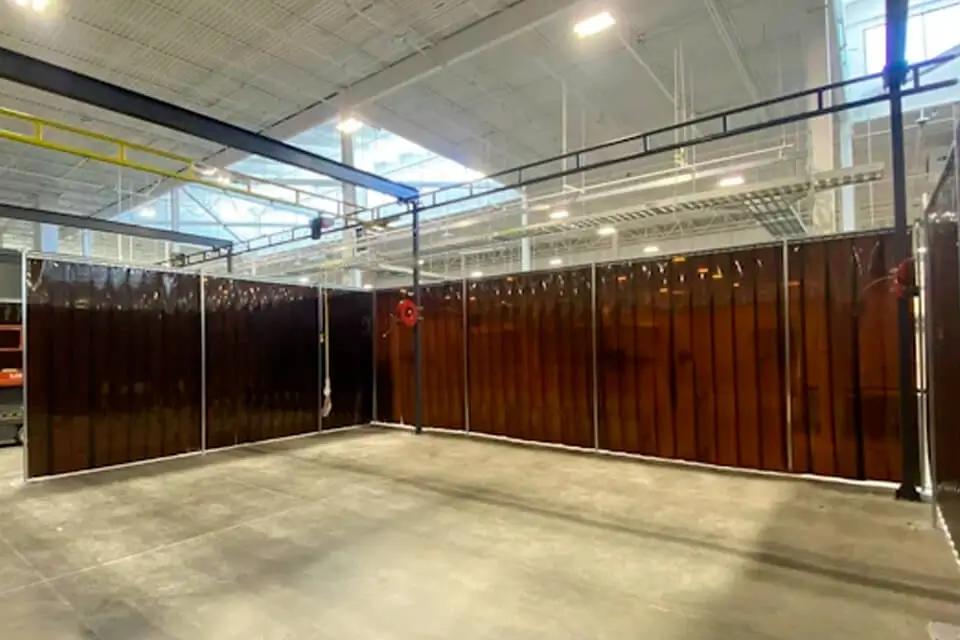 Завеса ПВХ для сварки 400, бронзовая, гладкая