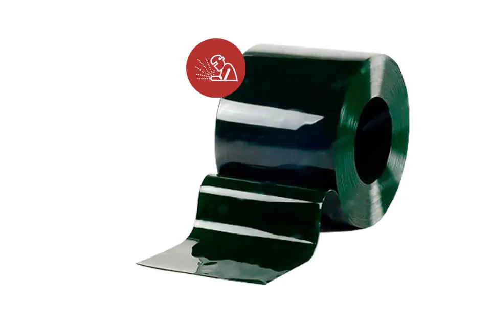 Лента ПВХ 4*400 для сварки зеленая гладкая