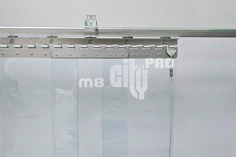 Раздвижная откатная система с петлями 300 мм из оцинкованной стали