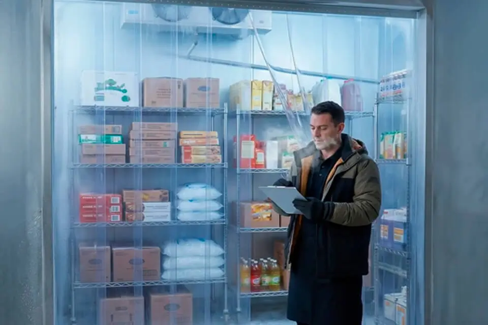 Штора ПВХ морозостойкая 400, полупрозрачная, гладкая